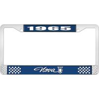 1965 NOVA LICENSE PLATE FRAME STYLE 1 BLUE