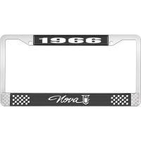 1966 NOVA LICENSE PLATE FRAME STYLE 1 BLACK