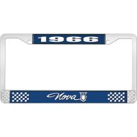 1966 NOVA LICENSE PLATE FRAME STYLE 1 BLUE