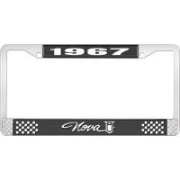 1967 NOVA LICENSE PLATE FRAME STYLE 1 BLACK