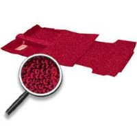 1967-72 SUBURBAN 4 WD ALL TRANS RED COMPLETE LOOP CARPET SET