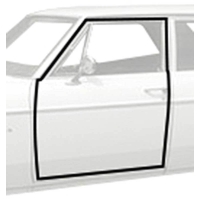 1968-72 CHEVY II / NOVA 2DR DOOR FRAME WEATHERSTRIPS - PAIR