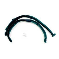 Pillar post weatherstrip with molded ends