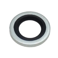 Rubber steel washer