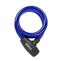 COIL CABLE LOCK 12X1200 MM BLUE