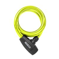 COIL CABLE LOCK 12X1200 MM FLUO YEL