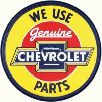 Plåtskylt / GM Chevy Genuine par