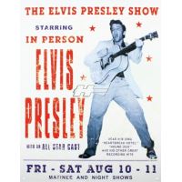 Plåtskylt / Elvis Presley Show