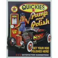 Plåtskylt / Quickies pump