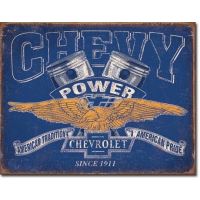 Plåtskylt / Chevy Power