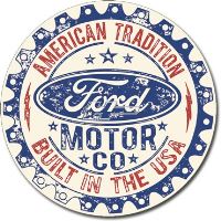 Plåtskylt / Ford- Built In USA
