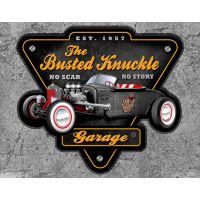 Plåtskylt / Busted knuckle garage