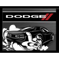 Plåtskylt / Dodge Black Speed