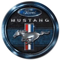Plåtskylt / Ford Mustang (rund)