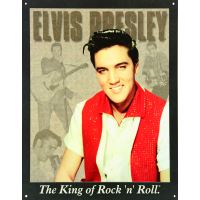 Blechschild / Elvis Portrait
