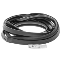 Roofrail weatherstrip with molded ends
